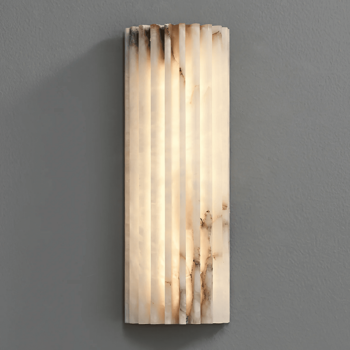Alabaster Alvia Striped Wall Light