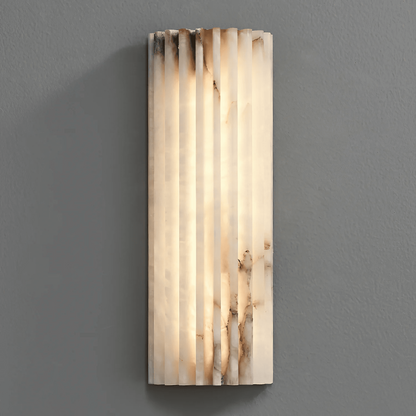 Alabaster Alvia Striped Wall Light