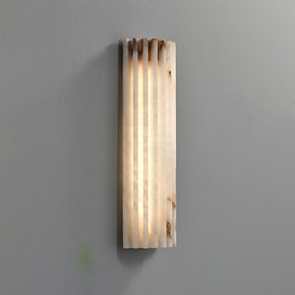 Alabaster Alvia Striped Wall Light