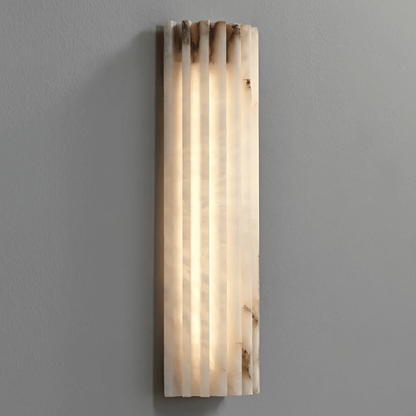 Alabaster Alvia Striped Wall Light
