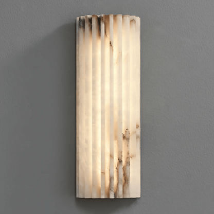 Alabaster Alvia Striped Wall Light
