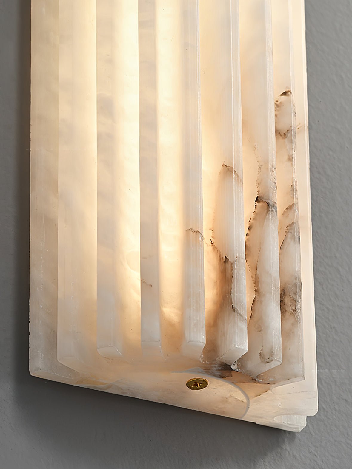 Alabaster Alvia Striped Wall Light