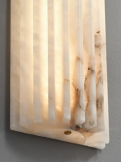 Alabaster Alvia Striped Wall Light