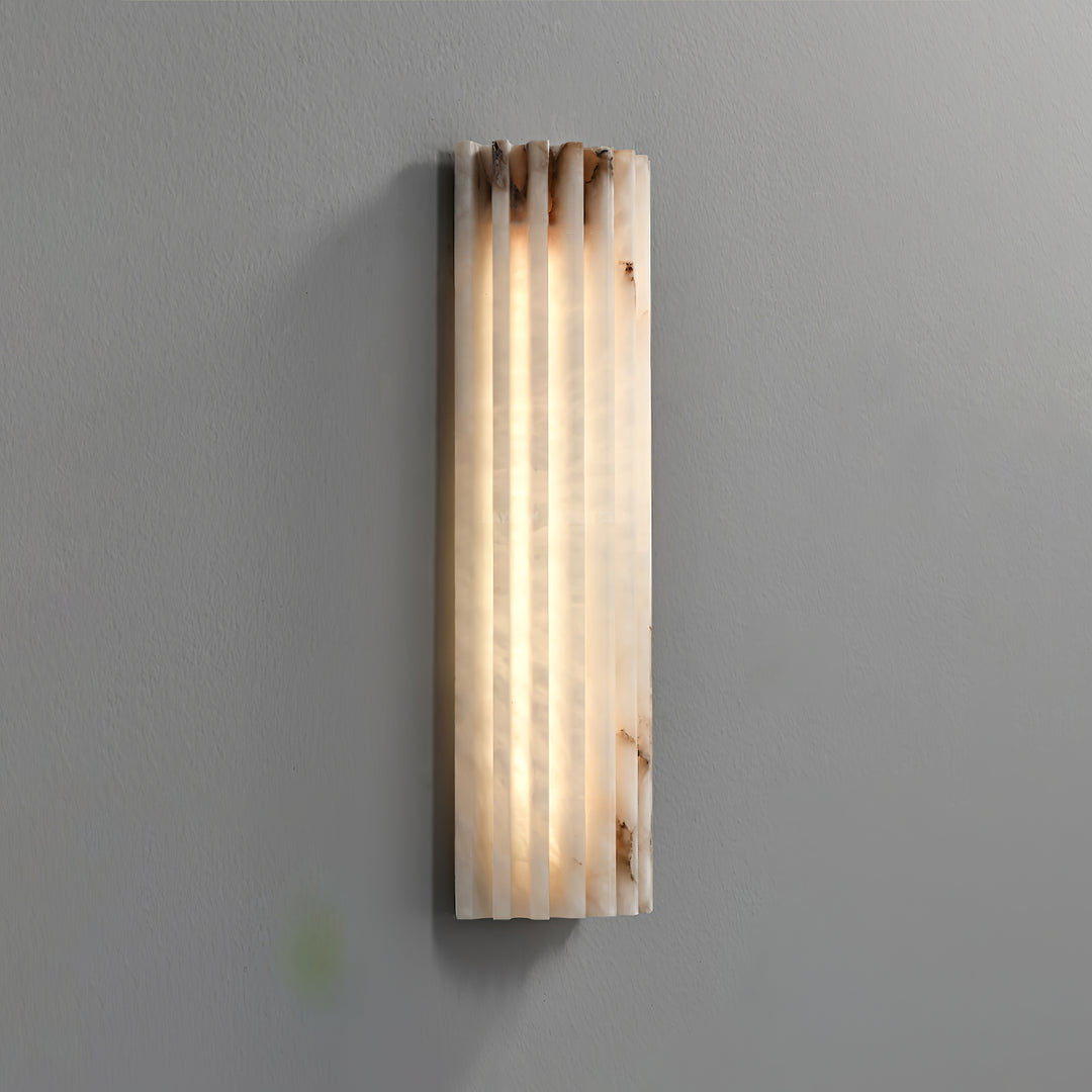 Alabaster Alvia Striped Wall Light