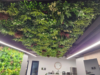 Lush Spring Artificial Vertical Garden Green Wall Panel 40×40in 11 SQ FT – UV Resistant – Commercial Grade