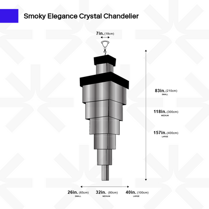 Luxurious Smoky Chandelier