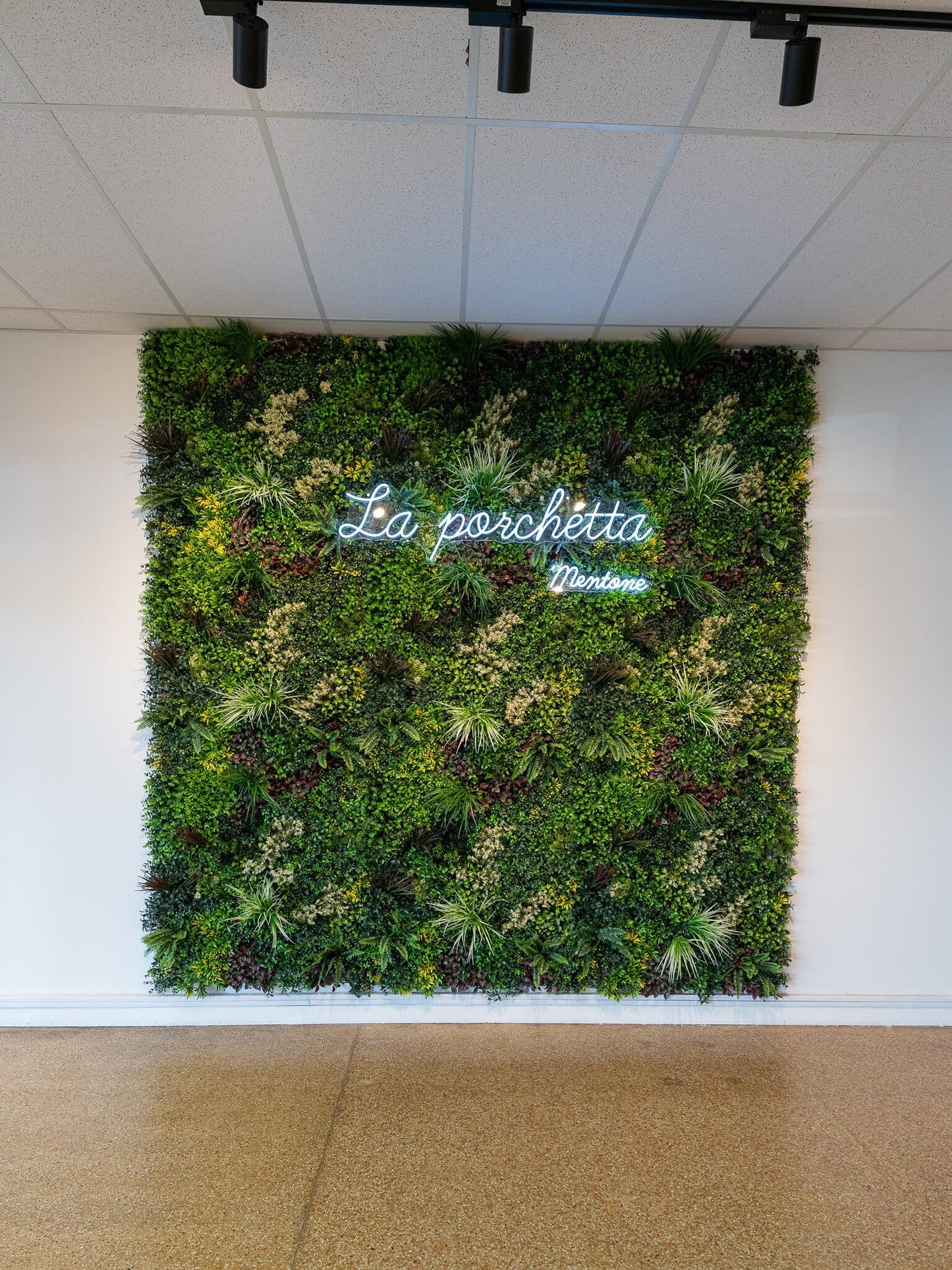 Country Fern Artificial Vertical Garden Green Wall Panel 40×40in 11 SQ FT – UV Resistant – Commercial Grade