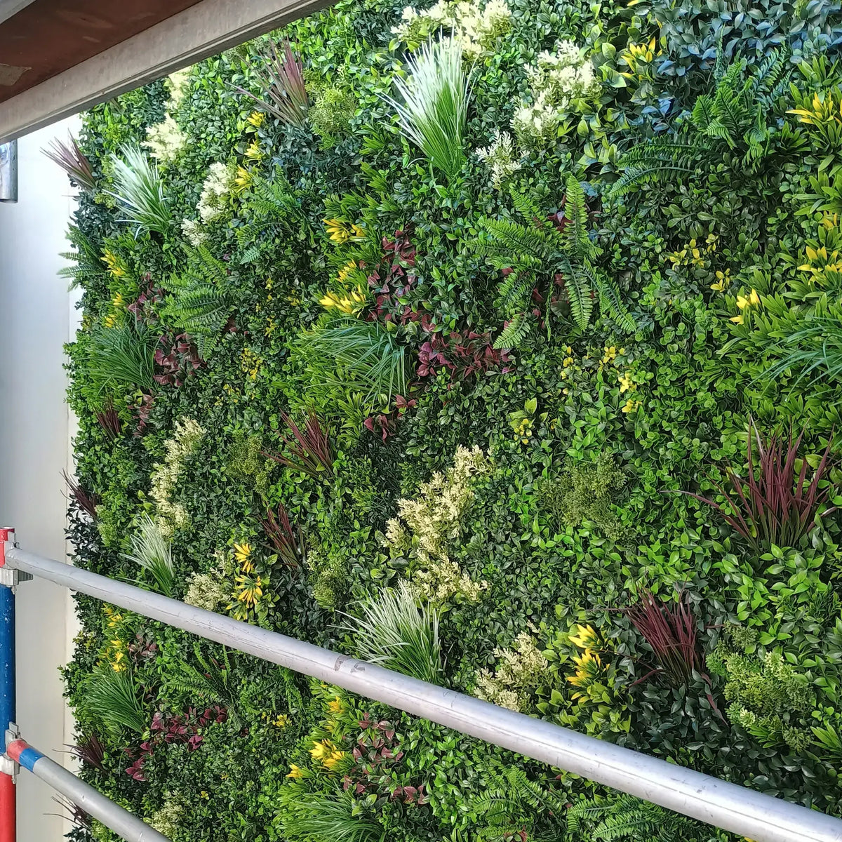 Evergreen Triptych Artificial Vertical Garden Green Wall Panel Set of 3 33 SQ FT – UV Resistant – Commercial Grade