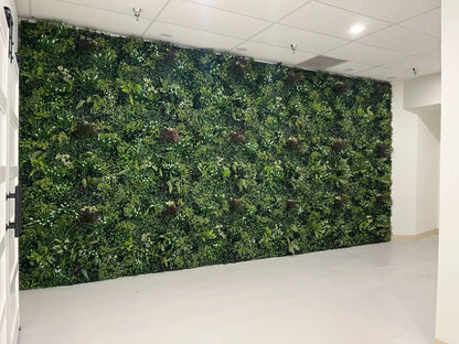 Lush Spring Artificial Vertical Garden Green Wall Panel 40×40in 11 SQ FT – UV Resistant – Commercial Grade