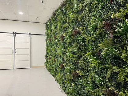 Lush Spring Artificial Vertical Garden Green Wall Panel 40×40in 11 SQ FT – UV Resistant – Commercial Grade