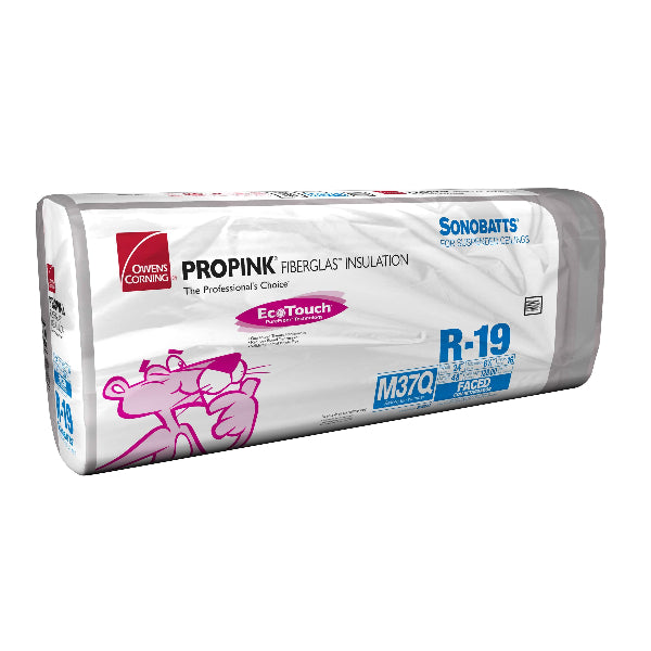 Owens Corning R-19 Kraft Faced 6.25 in. x 24 in. x 48 in. Fiberglass Insulation Sonobatt (5 Bags)