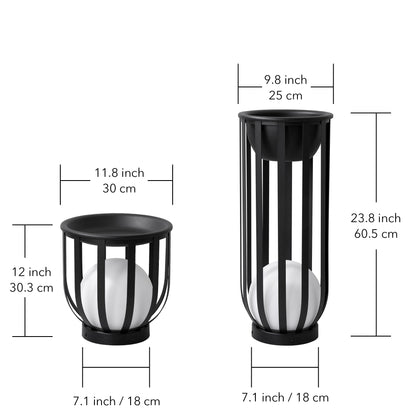 Outdoor Solar Power LED Plant Stand