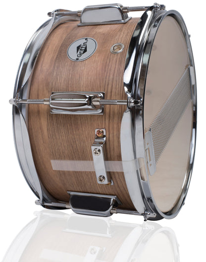 Popcorn Soprano Snare Drum by GRIFFIN - Acoustic Firecracker 10"x6" Poplar Wood Shell with Oakwood PVC - Mini Concert Marching Percussion Instrument