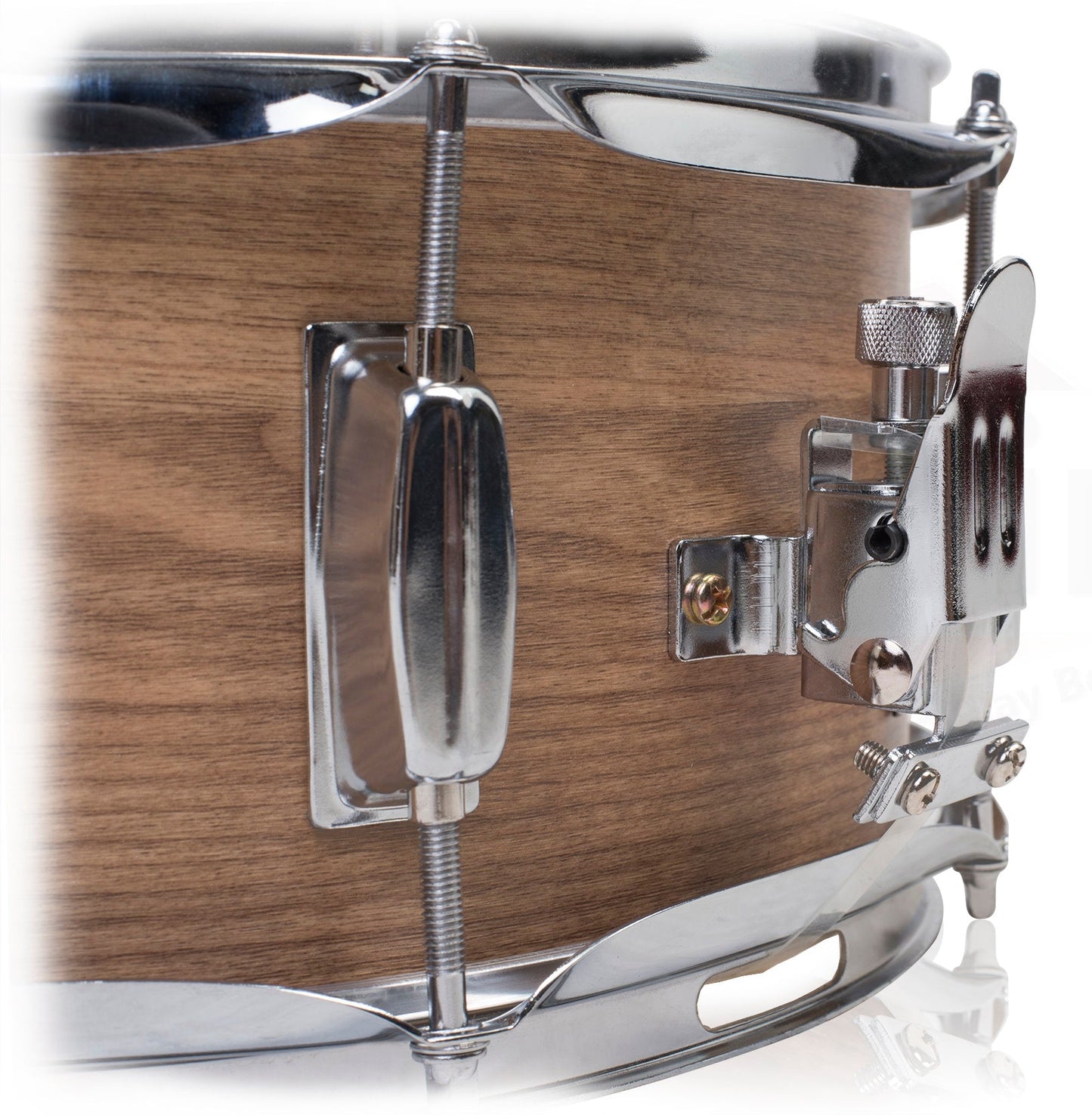 Popcorn Soprano Snare Drum by GRIFFIN - Acoustic Firecracker 10"x6" Poplar Wood Shell with Oakwood PVC - Mini Concert Marching Percussion Instrument