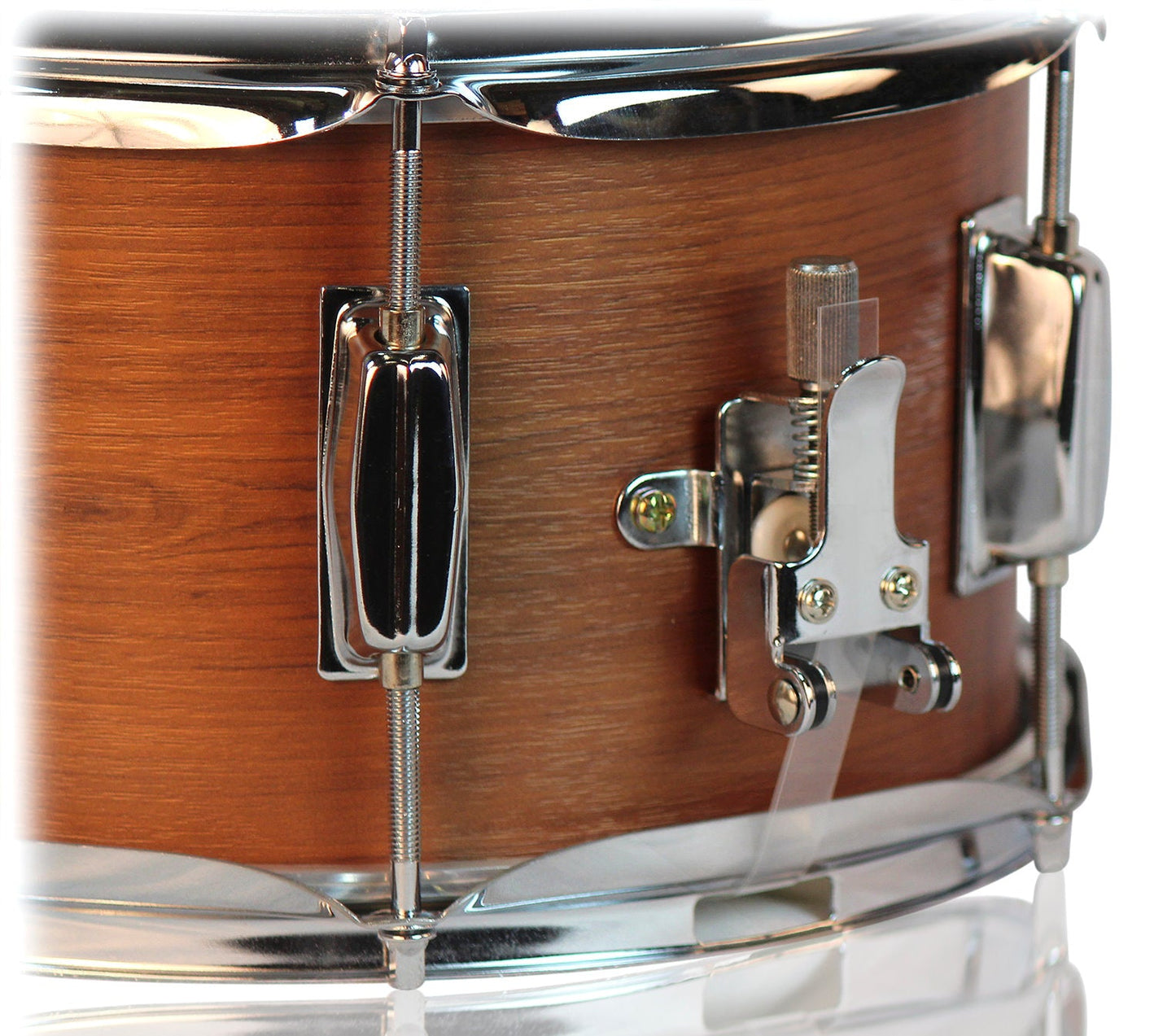 Popcorn Snare Drum by GRIFFIN - Soprano Firecracker 10" x 6" Poplar Wood Shell with Hickory PVC - Concert Percussion Musical Instrument Drummers Key