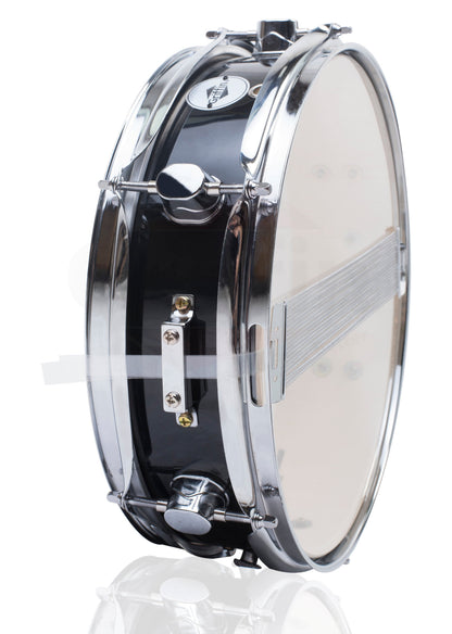 Piccolo Snare Drum 13" x 3.5" by GRIFFIN - 100% Poplar Wood Shell with Black PVC & White Coated Drum Head - Drummers Acoustic Marching Kit Percussion