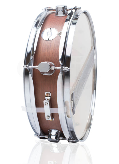 Piccolo Snare Drum 13" x 3.5" by GRIFFIN - 100% Poplar Wood Shell with Flat Hickory Finish & Coated Drum Head - Drummers Acoustic Marching Kit