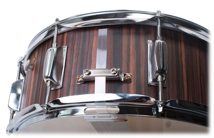 Snare Drum by GRIFFIN | 14" x 5.5"  Black Hickory PVC & Coated Head on Poplar Wood Shell | Acoustic Marching Percussion Instrument Set, Drummers Key, 8 Metal Tuning Lugs & Snare Strainer Throw Off Kit