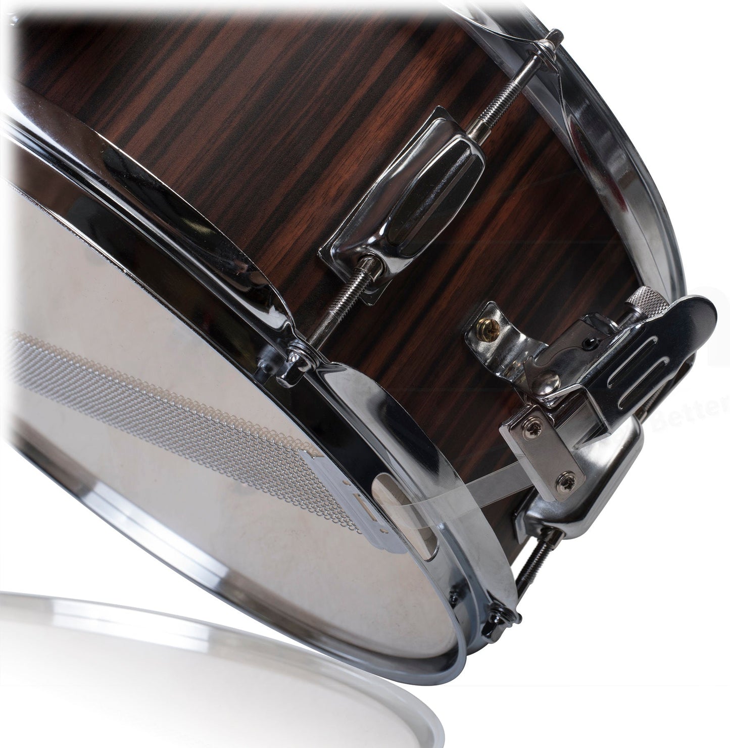 Snare Drum Set by GRIFFIN - Includes Snare Stand, 2 Pairs of Maple Drum Sticks & Drum Key | Wood Shell Drum Set, Chrome Holder Acoustic