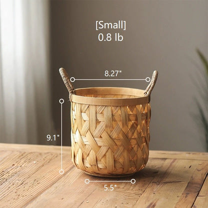 Bamboo Woven Storage Basket