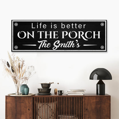 Family Name Porch Sign