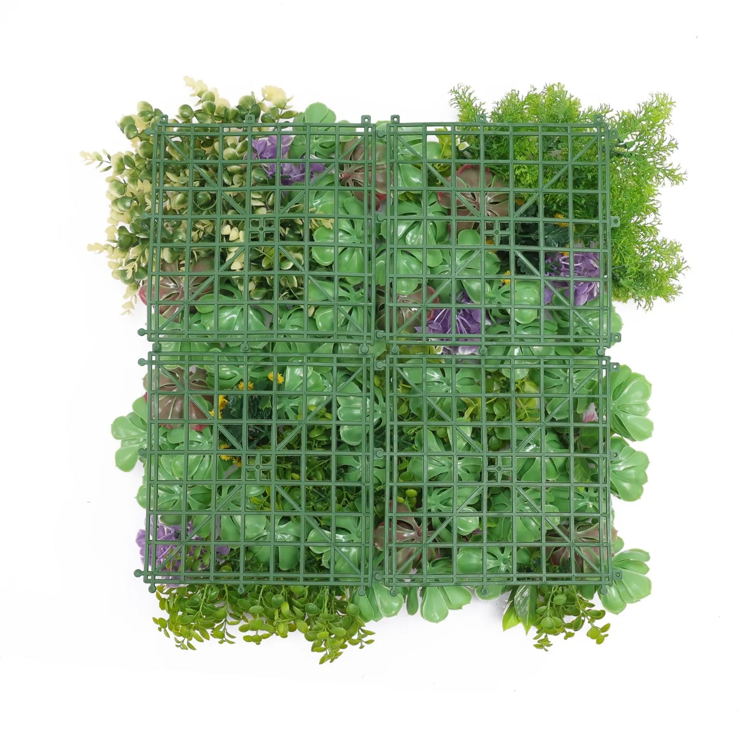 Dense Succulent Artificial Vertical Garden Green Wall Panel 20×20in – UV Resistant – Commercial Grade