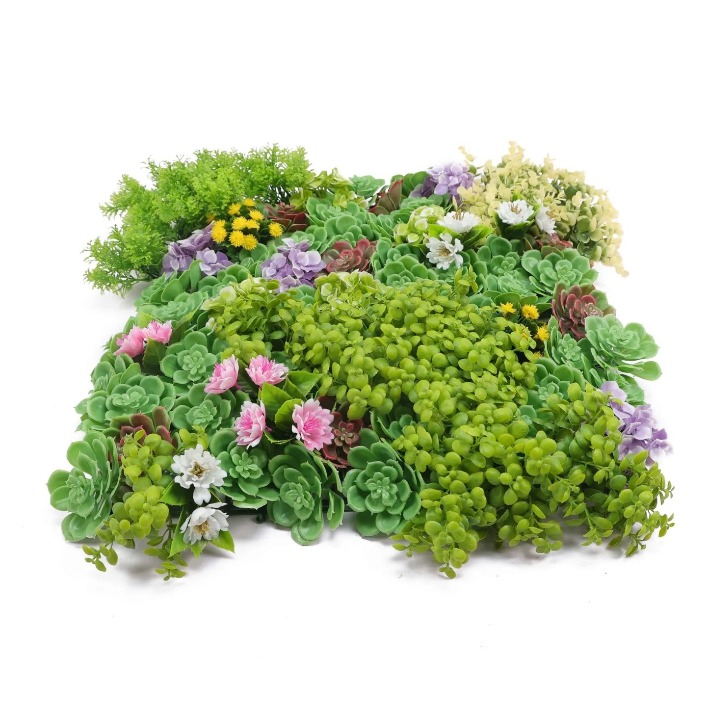 Dense Succulent Artificial Vertical Garden Green Wall Panel 20×20in – UV Resistant – Commercial Grade