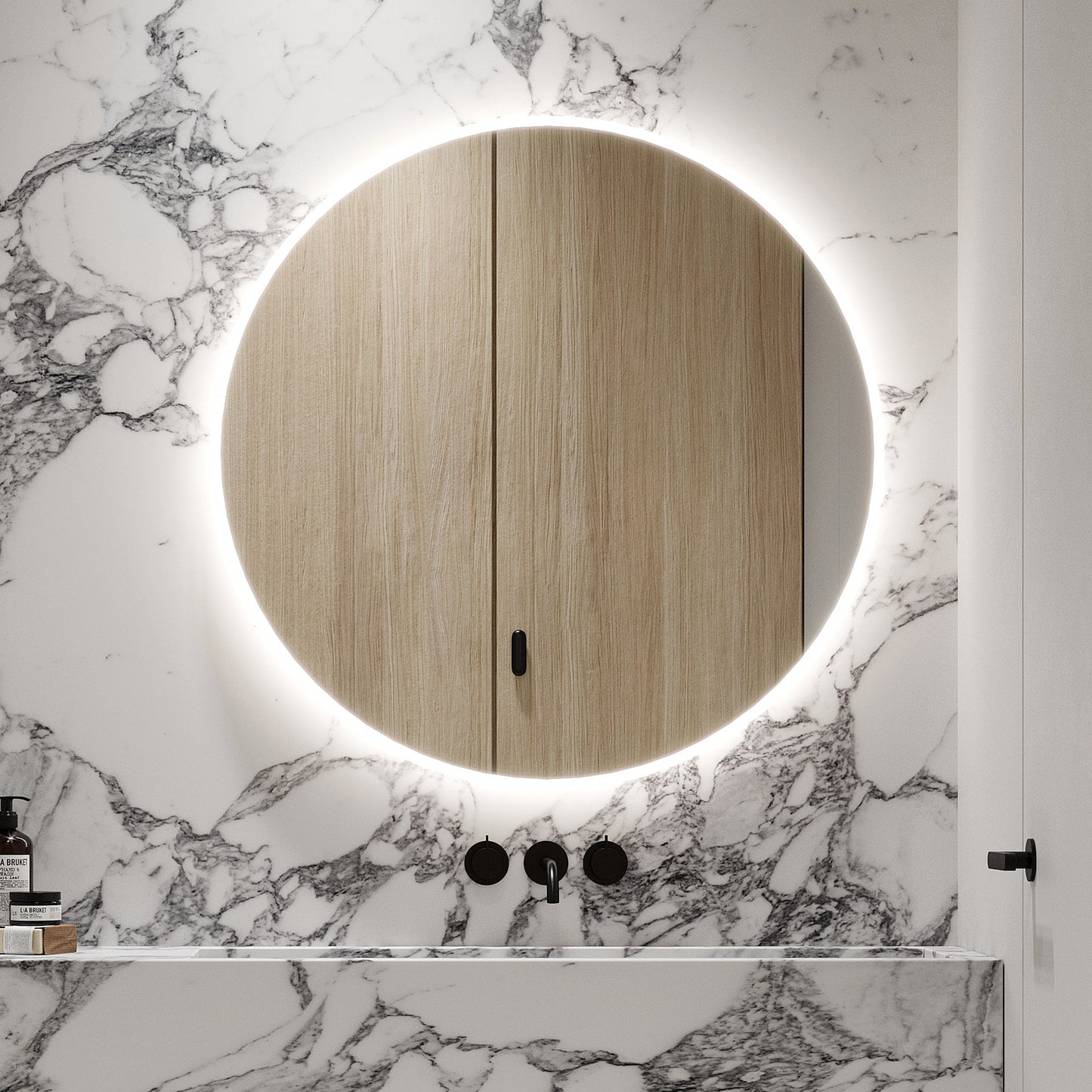 Zeek 32" BackLit LED lighted  Round Bathroom Wall Mirror M-RN32 CLEARANCE*