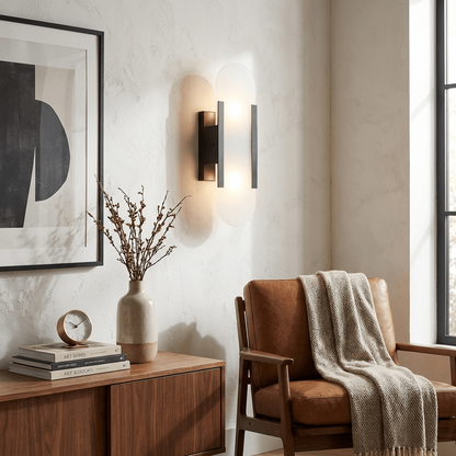 Melange Elongated Alabaster Wall Lamp