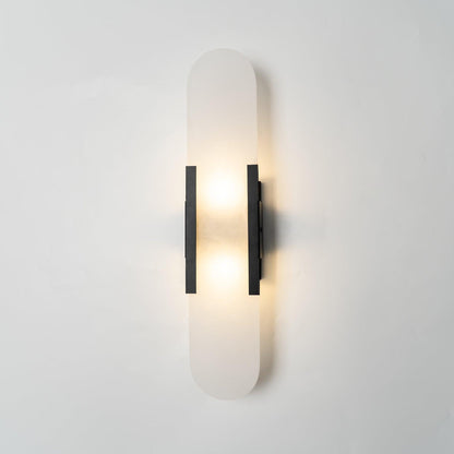 Melange Elongated Alabaster Wall Lamp