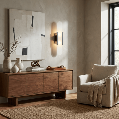 Melange Elongated Alabaster Wall Lamp