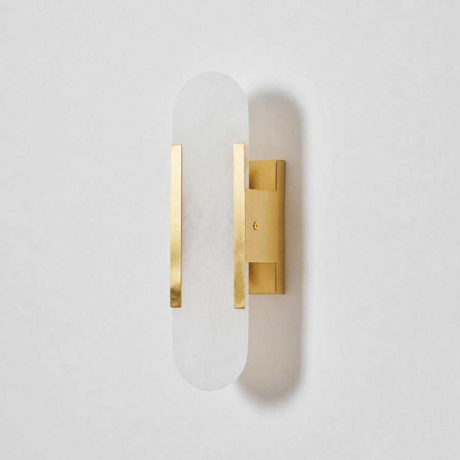 Melange Elongated Alabaster Wall Lamp