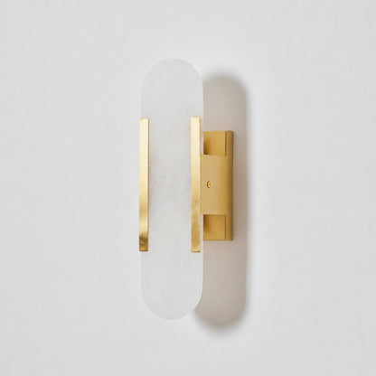 Melange Elongated Alabaster Wall Lamp