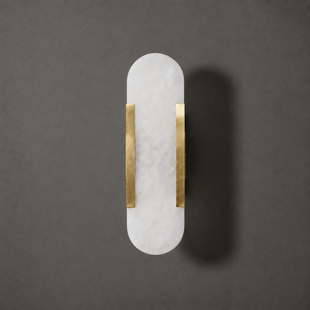 Melange Elongated Alabaster Wall Lamp