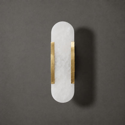 Melange Elongated Alabaster Wall Lamp