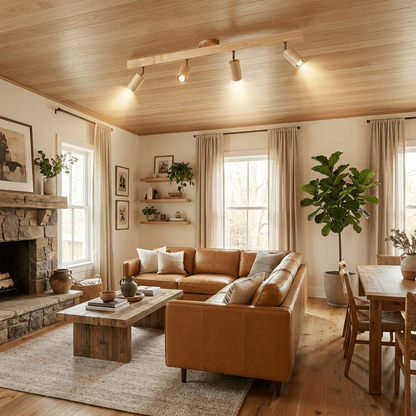 Merlo Wood Ceiling Light