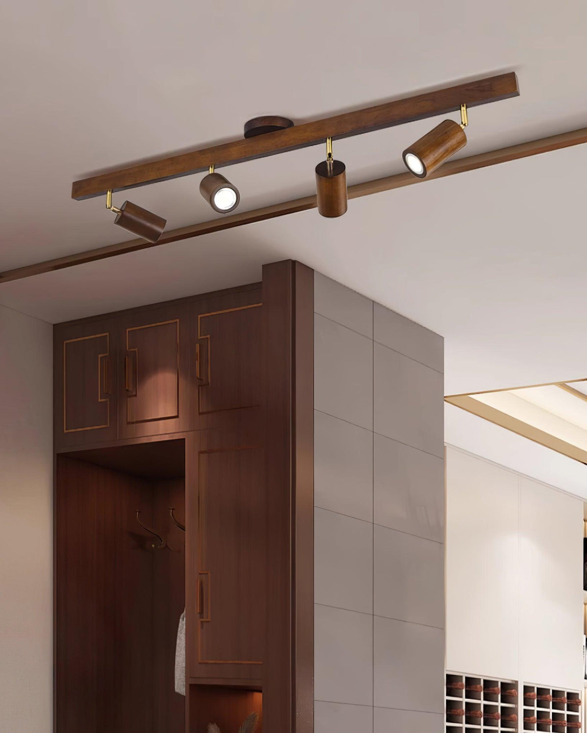 Merlo Wood Ceiling Light