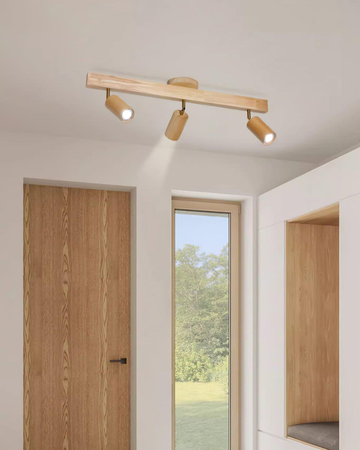 Merlo Wood Ceiling Light