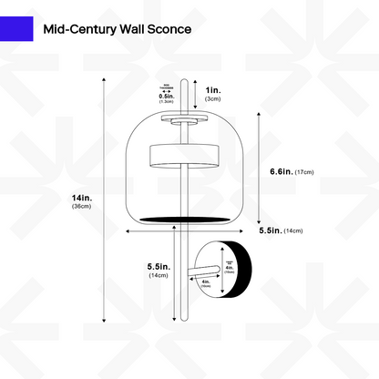 Mid-Century Wall Sconce