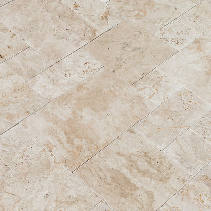 Mina Rustic Travertine Tumbled Pavers