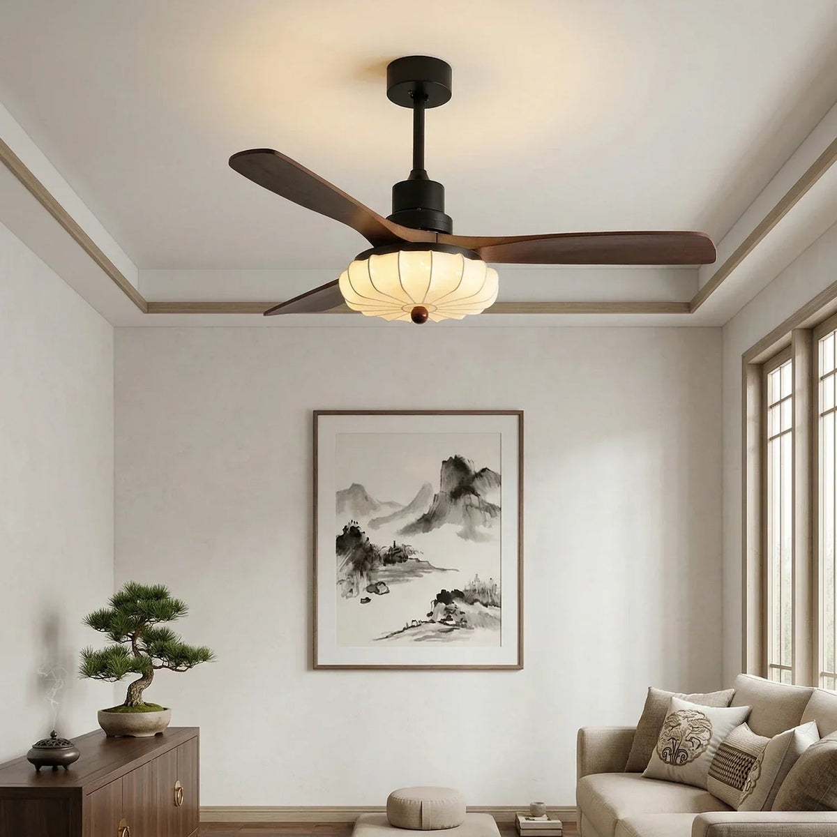 Modern Elira Flower Ceiling Fan Light