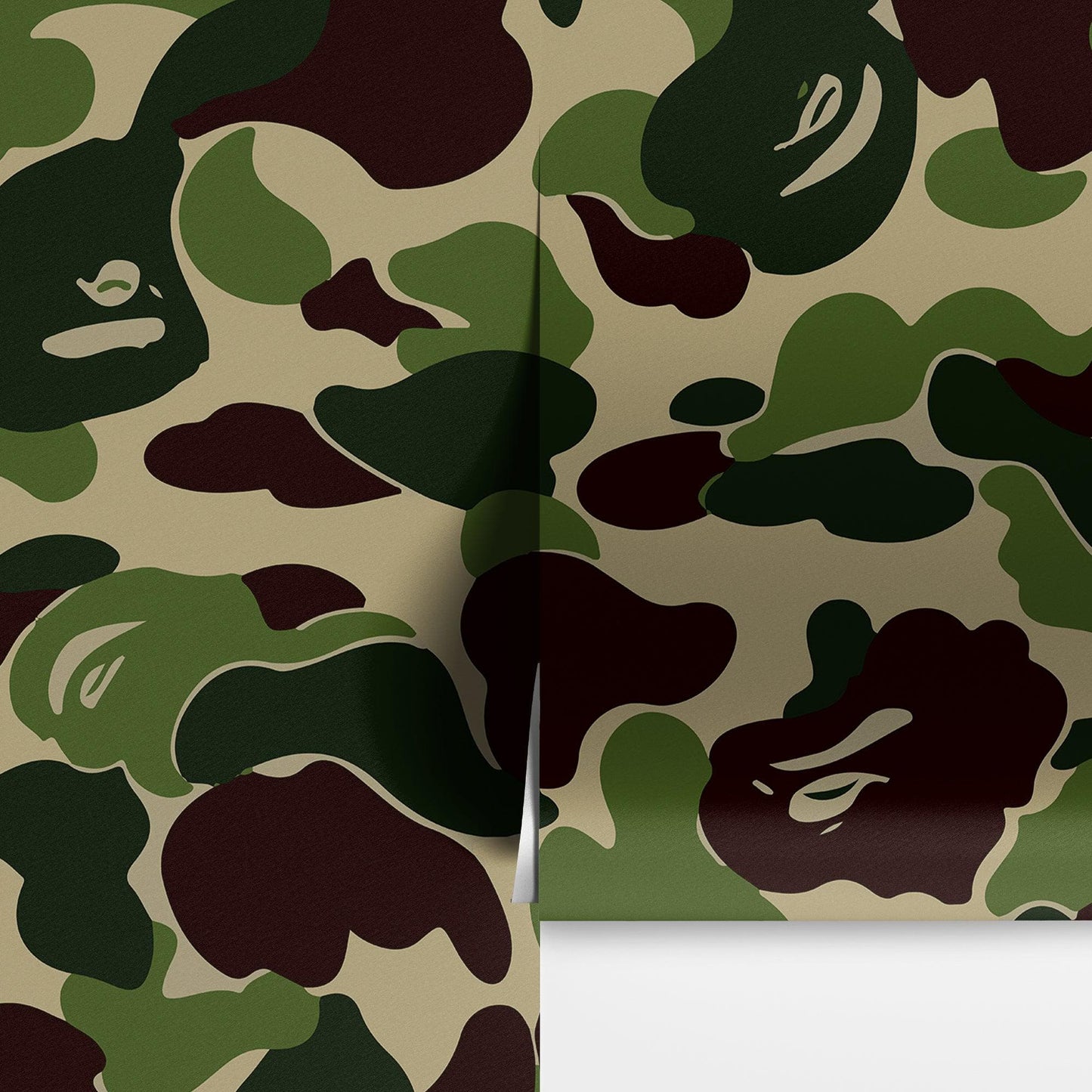 Bape Camo Wallpaper Mural. Blue Camo Streetwear Hype Beast Aesthetics. #7027