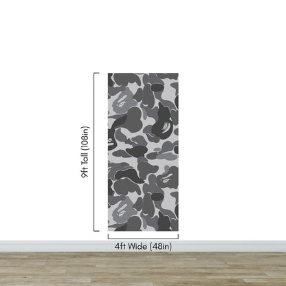 Bape Camo Wallpaper Mural. Grey Camo Streetwear Hype Beast Aesthetics. #6901