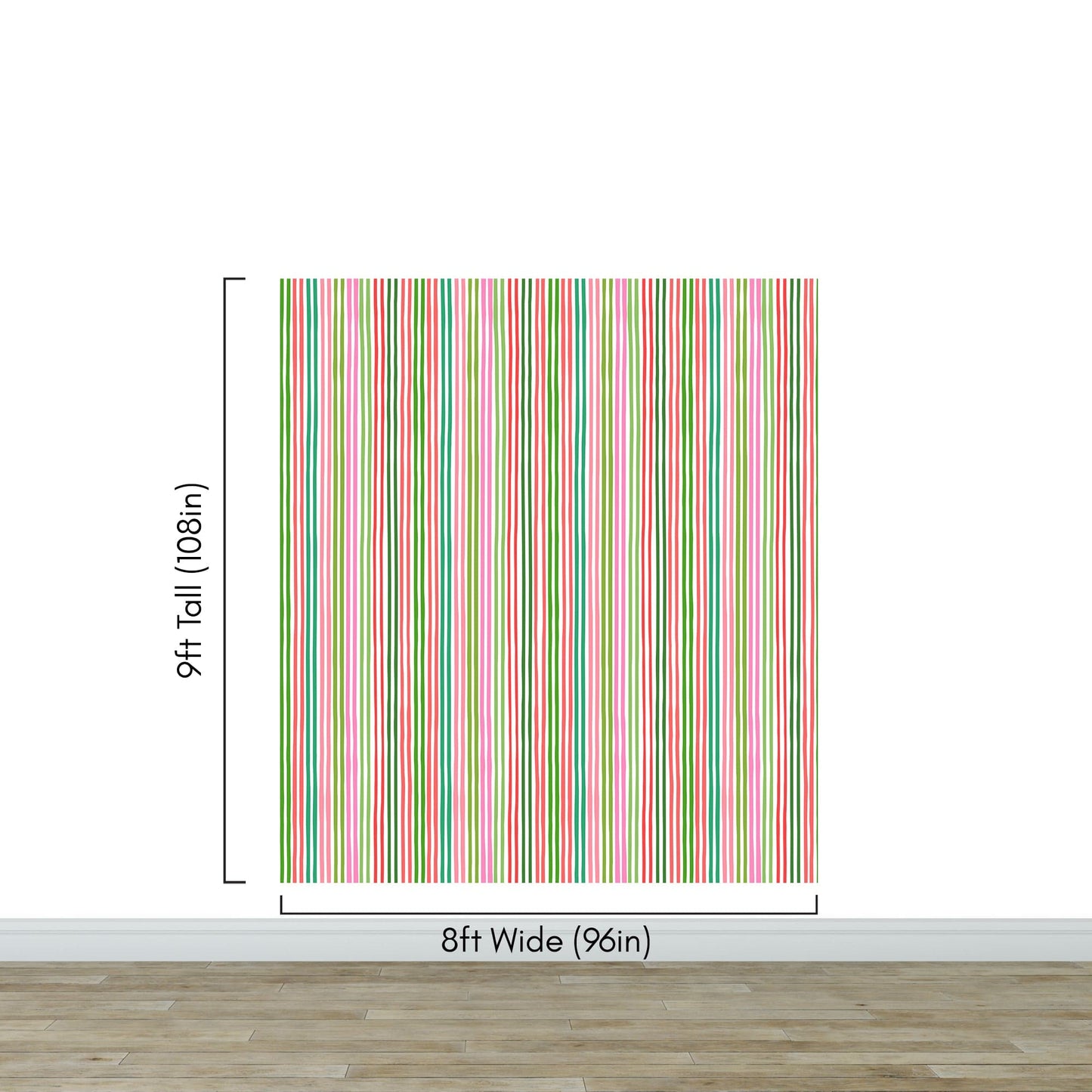 Color Vertical Stripes Pattern Wallpaper Mural. #7034