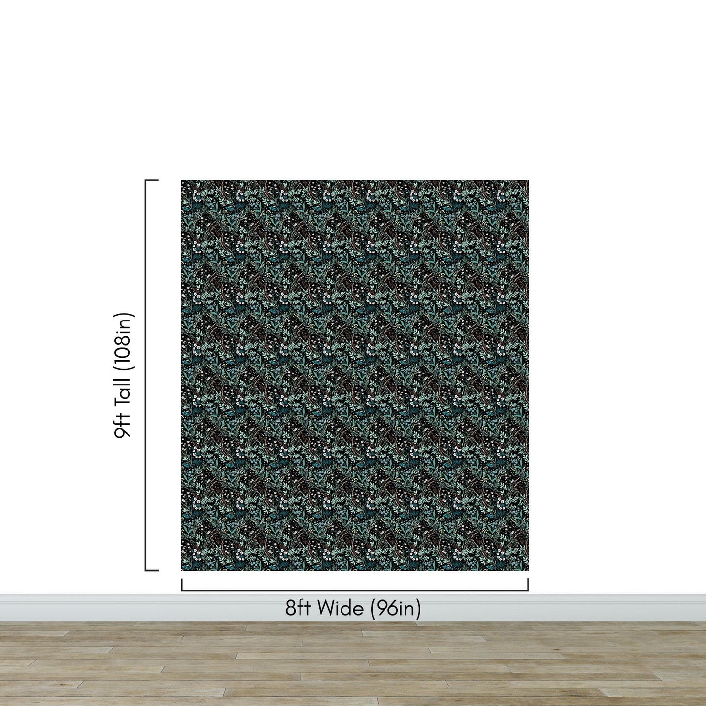 Green Fern Floral Botanical Pattern Wallpaper. #6685