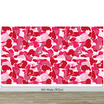 Bape Camo Wallpaper Mural. Pink Camo Streetwear Hype Beast Aesthetics. #6835
