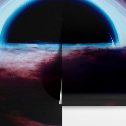 Black Hole Wall Mural – Interstellar Space Sci-Fi Wallpaper. #6919