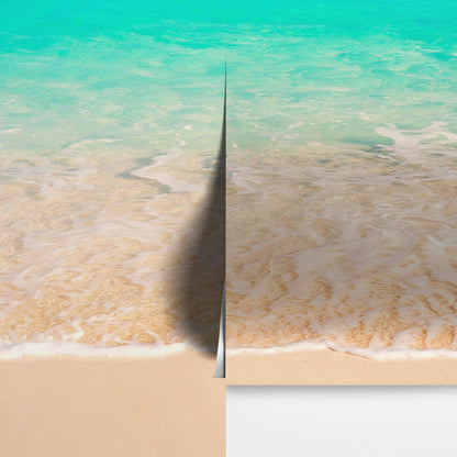 Tropical White Sand Paradise Beach Ocean Wave Scenery Wall Mural. #6201