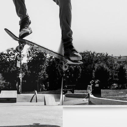 Skateboard Urban Park. Black and White Wall Mural. #7056