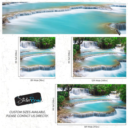 Kuang Si Thailand Waterfall Wallpaper Mural. #6041